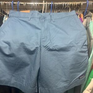 Patagonia Men's Sky Blue Flat Front Shorts